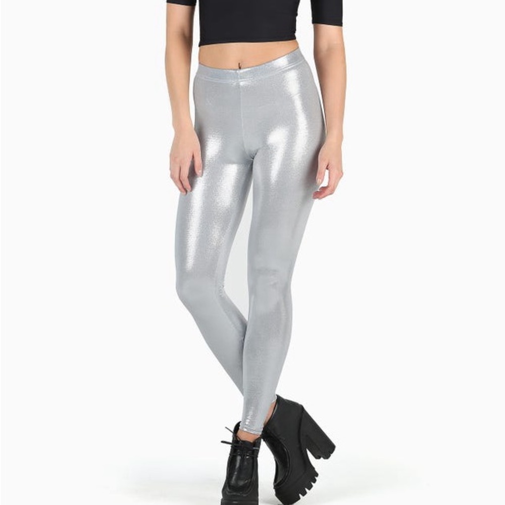 Blackmilk Silver Leggings